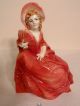 Antique Pair Victorian Ladies Fine Porcelain Figurines Made In Germany Figurines photo 2
