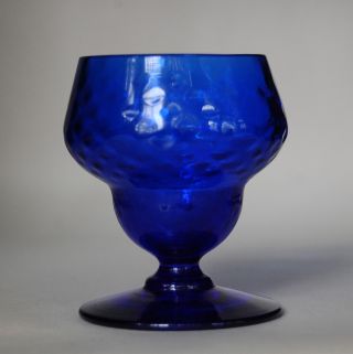 Pattern Molded Bonnet Salt Glass,  Circa 1800 photo