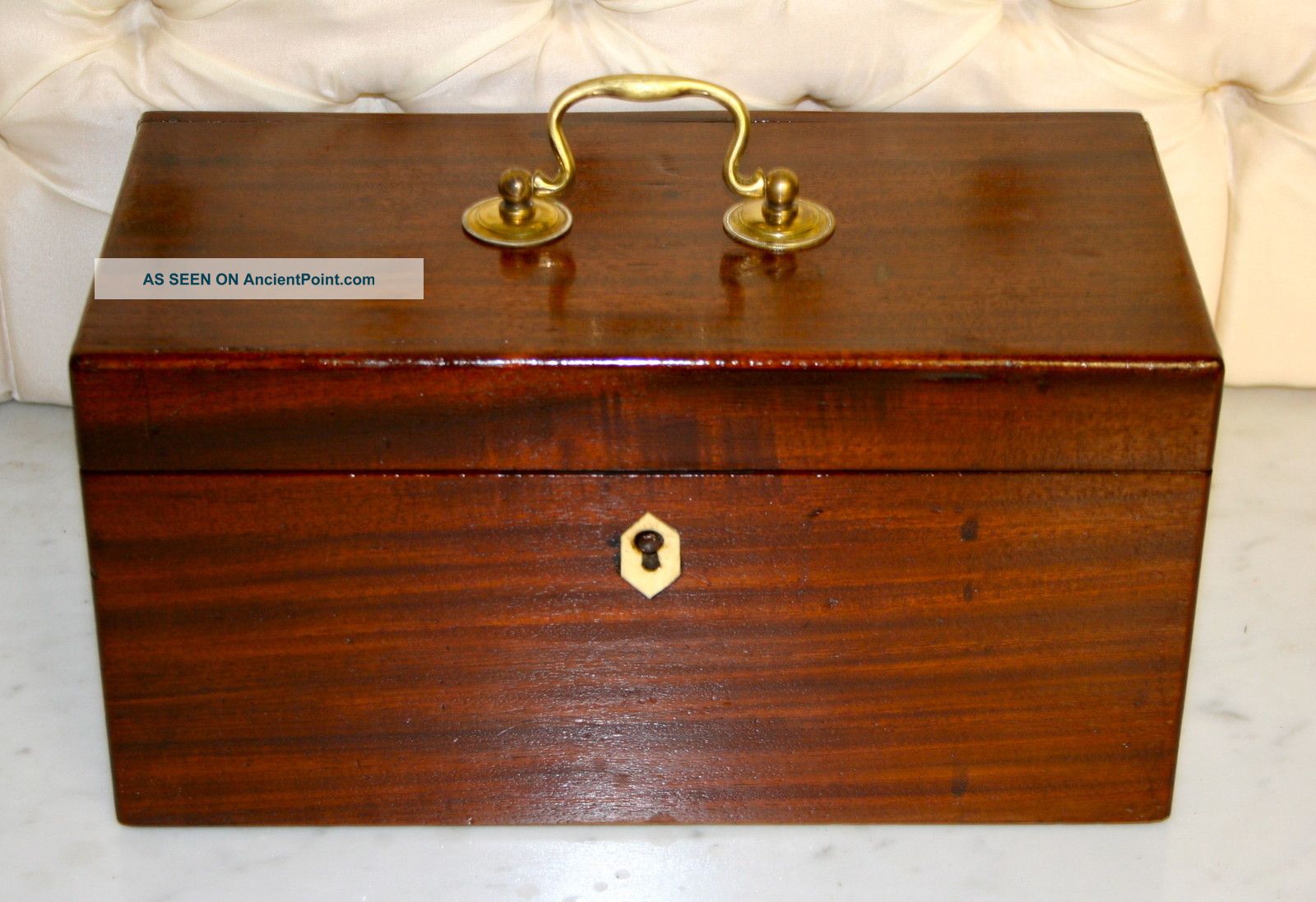 Early 19th Century Large English Travel Tea Caddy Boxes photo