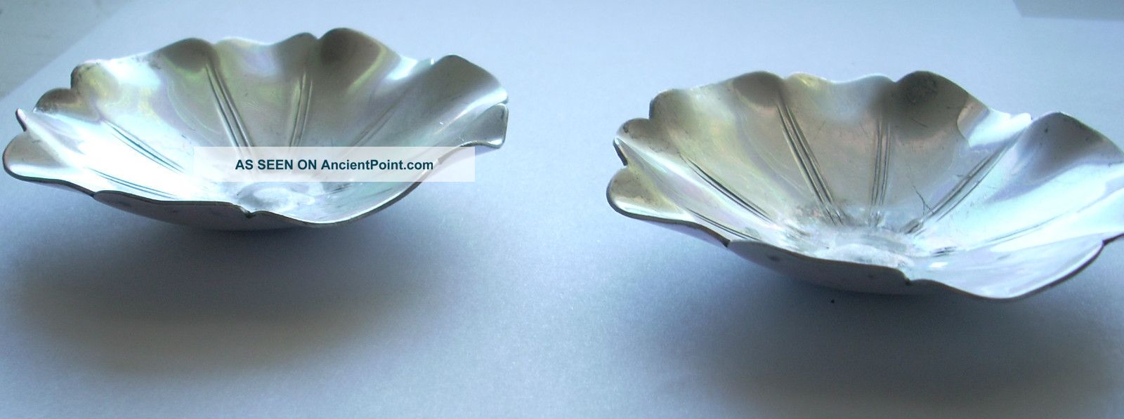 Pair Aluminum Anodized Nesting/ash Trays Mcclelland Barclay,  Collectors Metalware photo