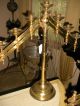 Antique Ecclesiastical Brass Benediction Candelabra 7 Lights Catholic Church Pa. Metalware photo 1