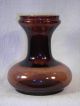 Antique 1870 ' S Blown Amethyst Glass Vase / 2 Piece Mold W/ Gound Glass Top Vases photo 1