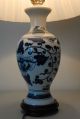 Antique Vintage Porcelain Table Lamp With Shade Lamps photo 1