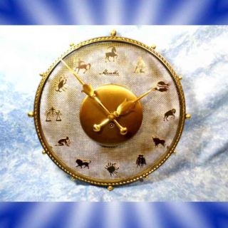Atique 8 Day Wall Clock With Zodiac Numbers 