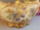 Antique Robert Hanke Porcelain Basket ~ Floral ~ Gold Gilt Bowls photo 1