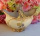 Antique Robert Hanke Porcelain Basket ~ Floral ~ Gold Gilt Bowls photo 6