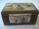 Antique 19th Century Oriental Hand Made Wooden Box With Nacre Inlay Boxes photo 5