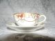Rare Nippon Gilded Floral Rope Pattern Tea Cup Set Hand Painted Cups & Saucers photo 1