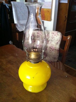 Rare Antique Hurricane Lamp photo