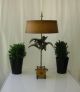 Vintage Italian Tole Palm Tree Lamp,  Parzinger / Hollywood Regency Style Lamps photo 1