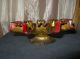 Antique Goofus Glass Bowl - Ruffled Ribbon Bowls photo 2