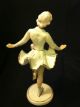 Antique German Porcelain Figurine - Young Dancing Lady Figurines photo 2