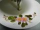 Vintage Tole Tidbit Candy Dish White + Dogwoods Metal Made In Phila Shaby Chic Toleware photo 3