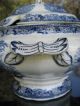 Blue And White Transfer Ware Tureen By J Marshall Boness Pottery Bosphorus C1855 Tureens photo 4