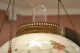 Antique Early 1800 ' S Chandelier Oil Llamp,  Hand Paint Floral Shade,  44 Prizms Lamps photo 8