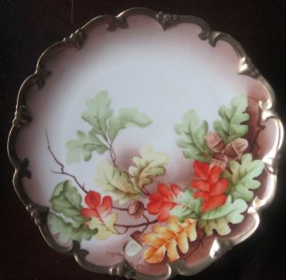Vienna Austria Hand Painted China Porcelain Gold Trimmed Plate photo