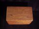 Vintage Solid Oak Dovetailed Recipe Card File Box Boxes photo 1