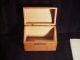 Vintage Solid Oak Dovetailed Recipe Card File Box Boxes photo 5