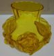 Wilhelm Krahlik Sohn Bohemian Jirgenstel Applied Rose Yellow Art Glass Vase Vases photo 1