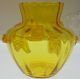 Wilhelm Krahlik Sohn Bohemian Jirgenstel Applied Rose Yellow Art Glass Vase Vases photo 5