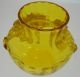 Wilhelm Krahlik Sohn Bohemian Jirgenstel Applied Rose Yellow Art Glass Vase Vases photo 6