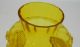 Wilhelm Krahlik Sohn Bohemian Jirgenstel Applied Rose Yellow Art Glass Vase Vases photo 7