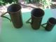 Antique Tin Lined Measured Cup Set (1 Cup,  3/4 Cup,  1/4 Cup) Metalware photo 3
