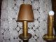 Antique Shaded Candlestick Metal Pull Chain Lamps Lamps photo 2