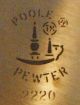 Vintage 4 Piece Poole Pewter Art Decco Serving Bowl Set Metalware photo 4