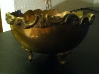Antique Small Solid Brass Bowl photo