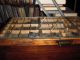 Antique Wooden Letterpress Printer Tray Drawer W/tempered Glass Top Trays photo 3