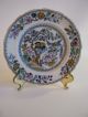 Antique Porcelain Plate Small Dish 1890 Ashworth Bros Hanley England Bird Floral Plates & Chargers photo 7