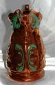 Large 19th C.  Sunderland Copper Lustre Jug Children Playing Green Highlights Pitchers photo 2