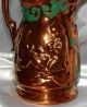 Large 19th C.  Sunderland Copper Lustre Jug Children Playing Green Highlights Pitchers photo 4