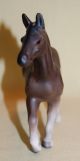 Vintage Porcelain Ceramic Pottery Cute Brown Pony Horse Figurine Figurines photo 4