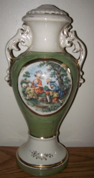Vintage Colonial Figurines Porcelain Lamp - Base Only photo