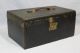 Small Antique Mid - 19thc Leather Chest Trunk W/ Civil War Eagle Nr 1800-1899 photo 1