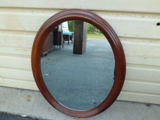 51071 Stickley Oval Mahogany Mirror photo