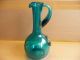 Antique Hand Blown Blue Art Glass Decanter With Ice Chamber ~ Decanters photo 2