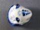 New Gzhell Russian Blue & White Porcelain Mouse Figurine Figurines photo 5