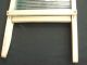 Antique Timber And Corrugated Aqua Glass Washboard Large 24 Inch 60 Cm Woodenware photo 8