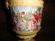 Antique Decorative Porcelain Urn With Scene Double Handles Horse And Man Urns photo 2