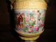 Antique Decorative Porcelain Urn With Scene Double Handles Horse And Man Urns photo 4