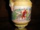 Antique Decorative Porcelain Urn With Scene Double Handles Horse And Man Urns photo 5