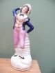 19thc Staffordshire Figure Of A Dandy In Checked Waistcoat Figurines photo 1