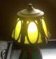 Early 1900 ' S Arts And Crafts Slag Glass Antique Lamp With Two Lights. Lamps photo 4