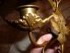 Antique Italian Heavy Gilt Brass 5 Candle Sconce Lilies,  Wheat,  Leaves Mint Cond Metalware photo 8