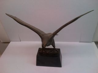 Vintage American Eagle Bronze Statue Gilroy Roberts 20 