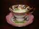 Vintage Cup & Saucer,  Flying Quail,  Pink & White Luster,  Royal Sealy,  Japan Cups & Saucers photo 1