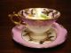 Vintage Cup & Saucer,  Flying Quail,  Pink & White Luster,  Royal Sealy,  Japan Cups & Saucers photo 3